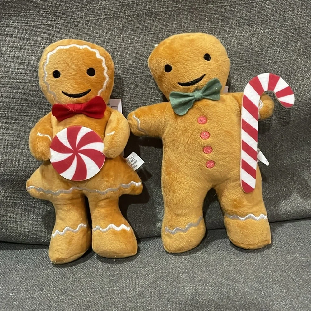 Target Bullseye Playground Gingerbread Boy and Girl Set 8” Plush